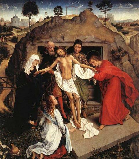 WEYDEN, Rogier van der Entombment of Christ china oil painting image